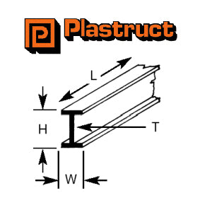 Plastruct (B-2P) Beam 1.6mm PLS90021X