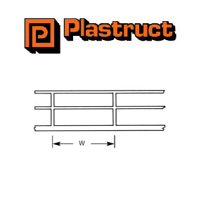 Plastruct (HR-2P) Hand Rail 1:200 2pc PLS90471