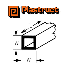 Plastruct (STFS-6P) Square 4.8mm 6pc PLS90622