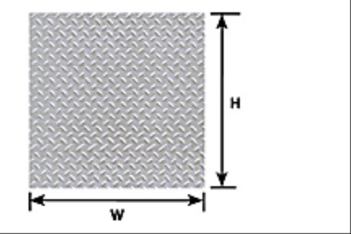 Plastruct (PS-155P) 0.5mm Styrene Sheet Diamond 300x175mm 1:100 2pc PLS91687