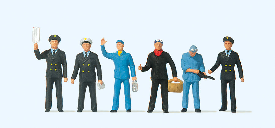 Preiser French Railway Personnel (6) Exclusive Figure Set PR10086