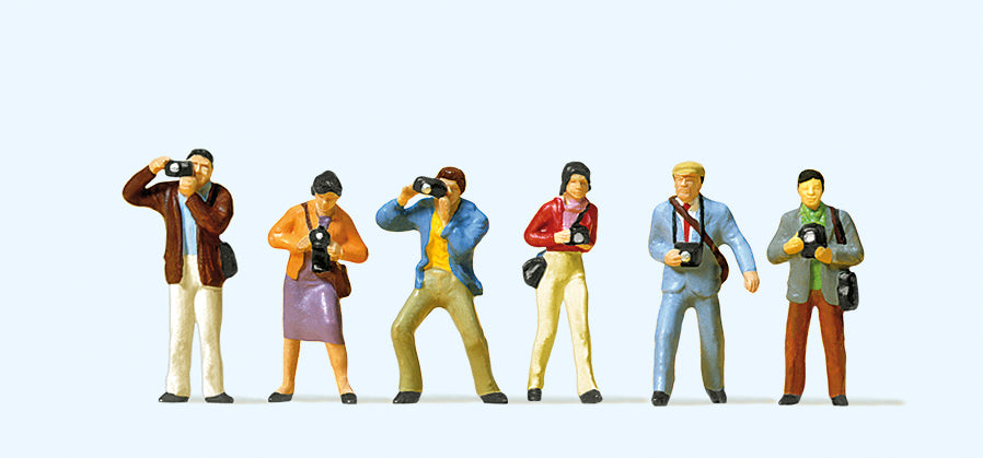 Preiser Photographers (6) Exclusive Figure Set PR10089