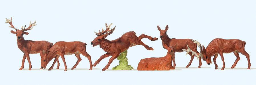 Preiser Reindeer (6) Exclusive Figure Set PR10179