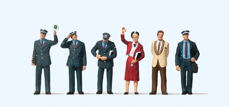 Preiser DB Train Personnel (6) Exclusive Figure Set PR10237