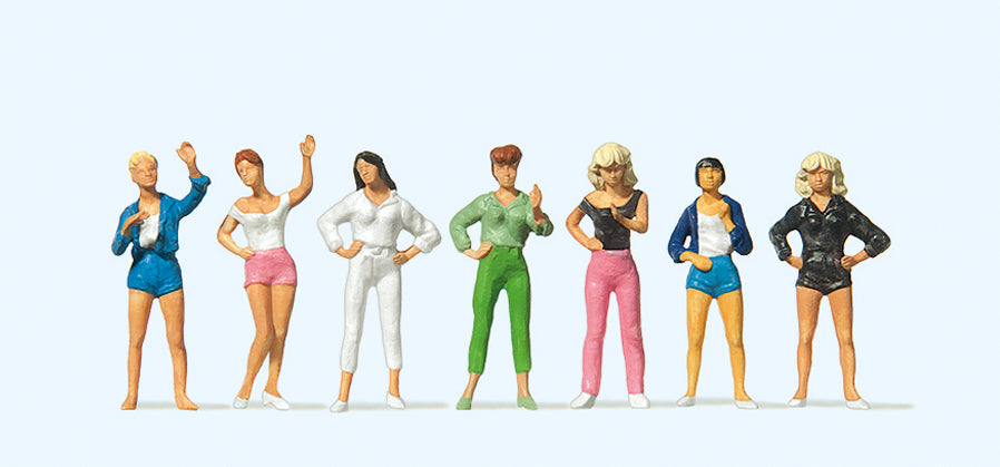 Preiser Girls (7) Exclusive Figure Set PR10258