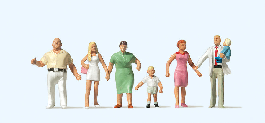 Preiser Family Krause Taking a Walk (6) Exclusive Figure Set PR10284