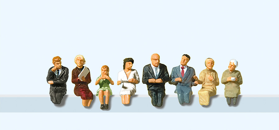 Preiser Seated Passengers Diners (6) Exclusive Figure Set PR10299