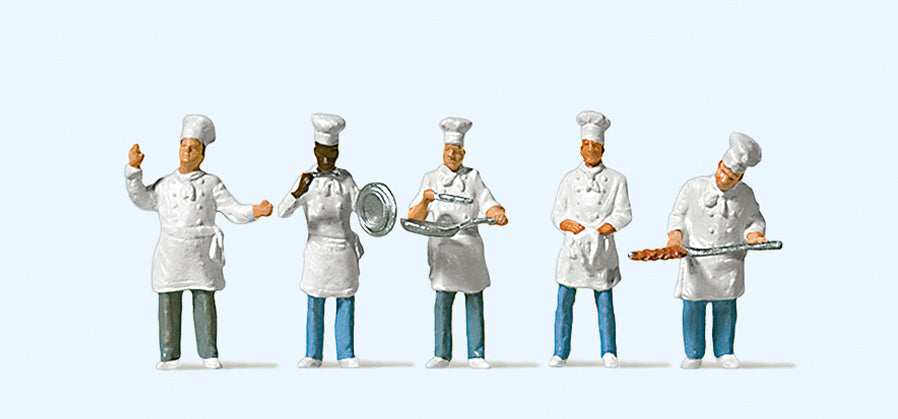 Preiser Chefs (5) Exclusive Figure Set PR10329