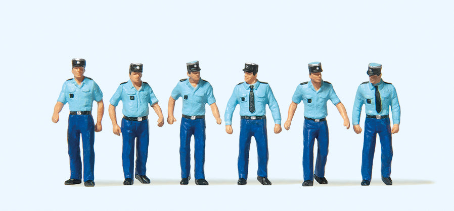 Preiser French Policemen Summer Uniform (6) Exclusive Figure Set PR10341