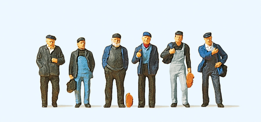 Preiser Industrial Workers (6) Exclusive Figure Set PR10350