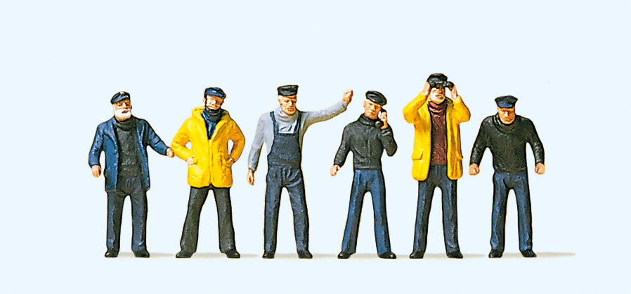 Preiser Ship's Crew (6) Exclusive Figure Set PR10353