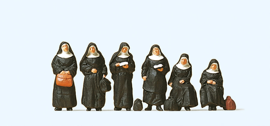 Preiser Nuns (6) Exclusive Figure Set PR10402