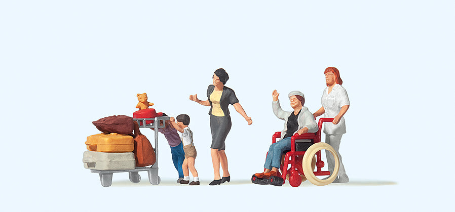 Preiser Travellers (4) Exclusive Figure Set PR10465