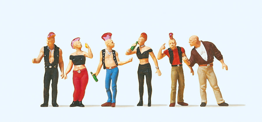 Preiser Punks (6) Exclusive Figure Set PR10473