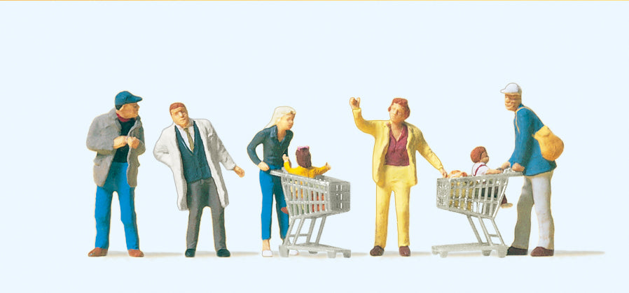 Preiser Going Shopping (7) Exclusive Figure Set PR10492