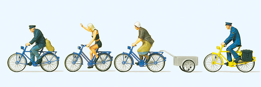 Preiser Cyclists (4) Exclusive Figure Set PR10507