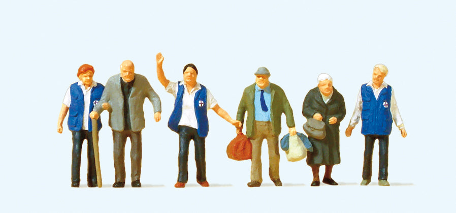 Preiser Travellers Aid Scene (6) Exclusive Figure Set PR10544
