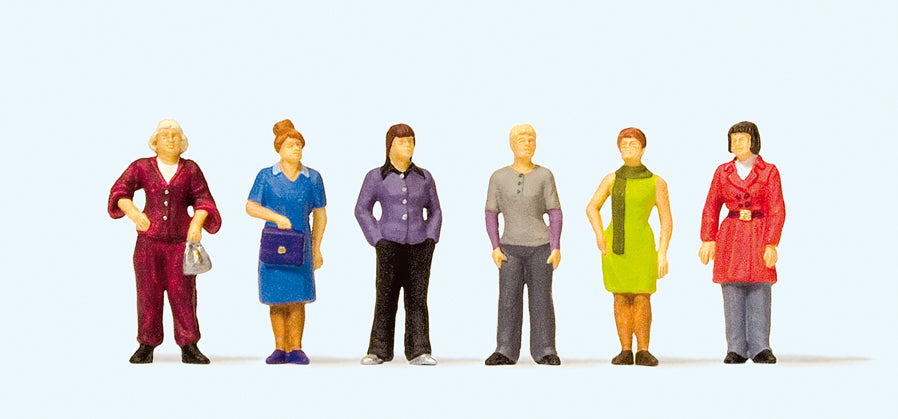 Preiser Standing Women (6) Exclusive Figure Set PR10629