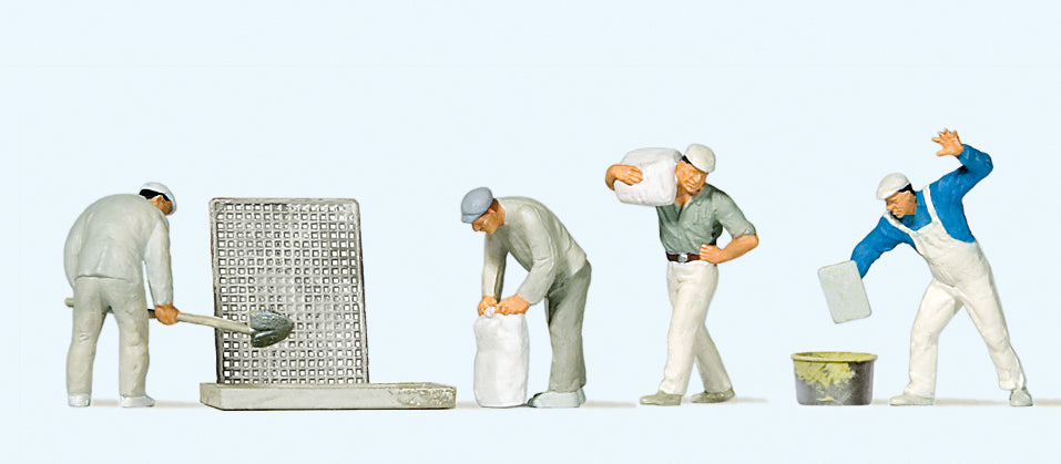 Preiser Plasterers (4) Exclusive Figure Set PR10654
