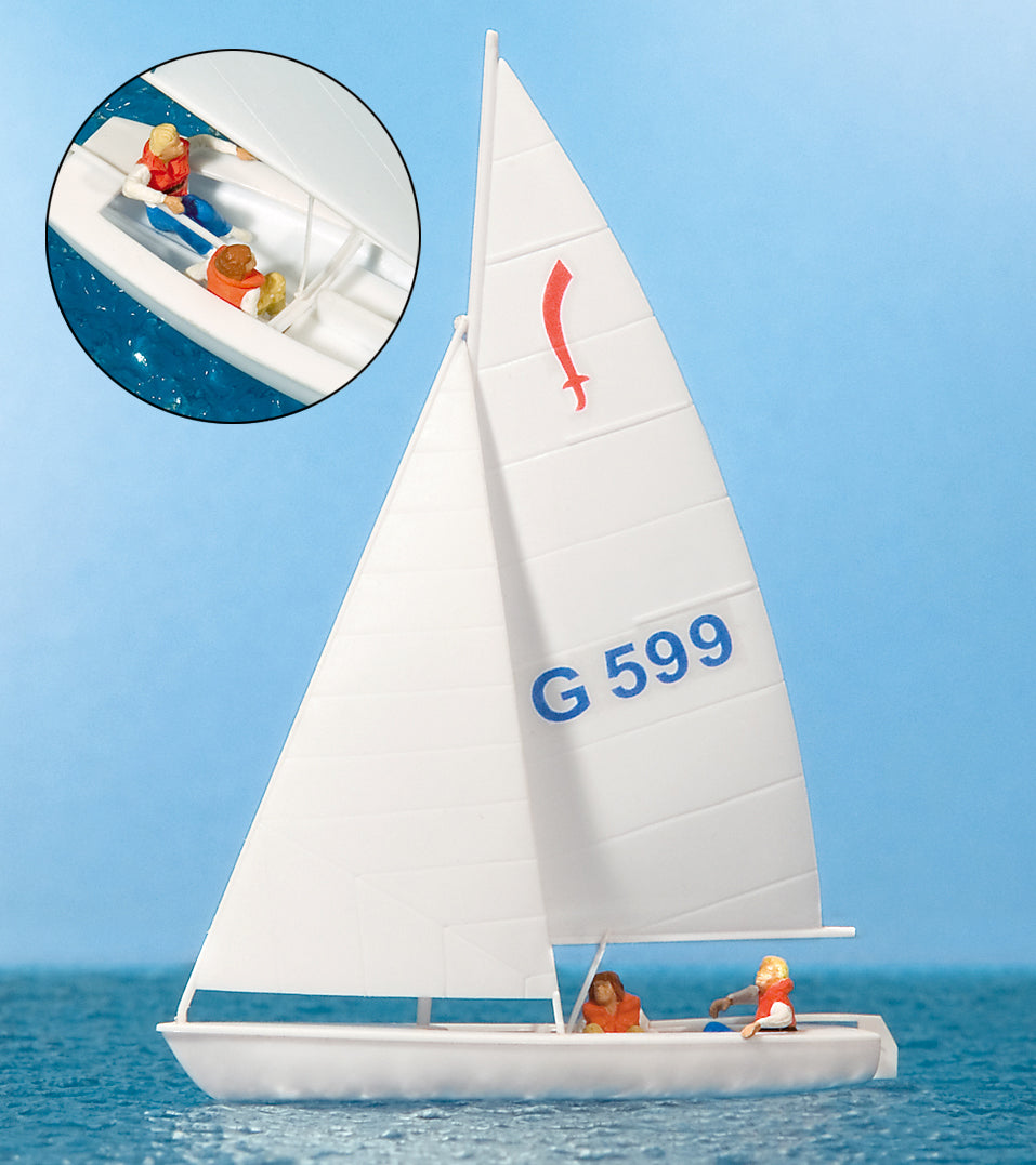 Preiser Korsar Boat with Sailors (2) Exclusive Figure Set PR10677