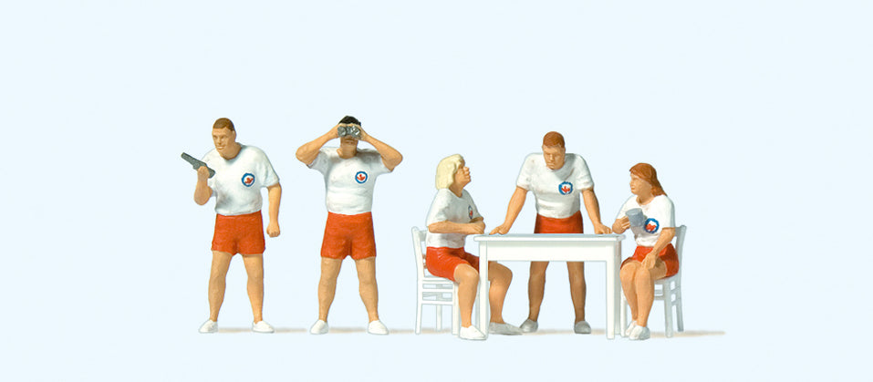 Preiser Lifeguard Beach Rescue (5) Exclusive Figure Set PR10691
