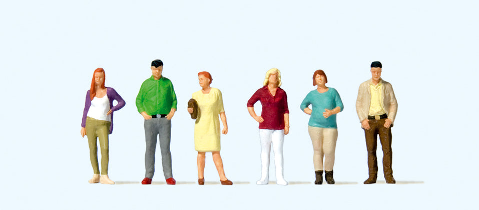 Preiser Standing Passers By (6) Exclusive Figure Set PR10726