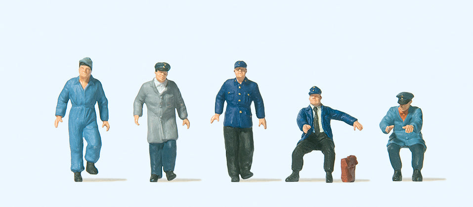 Preiser Electric Vehicle Drivers (5) Exclusive Figure Set PR10752