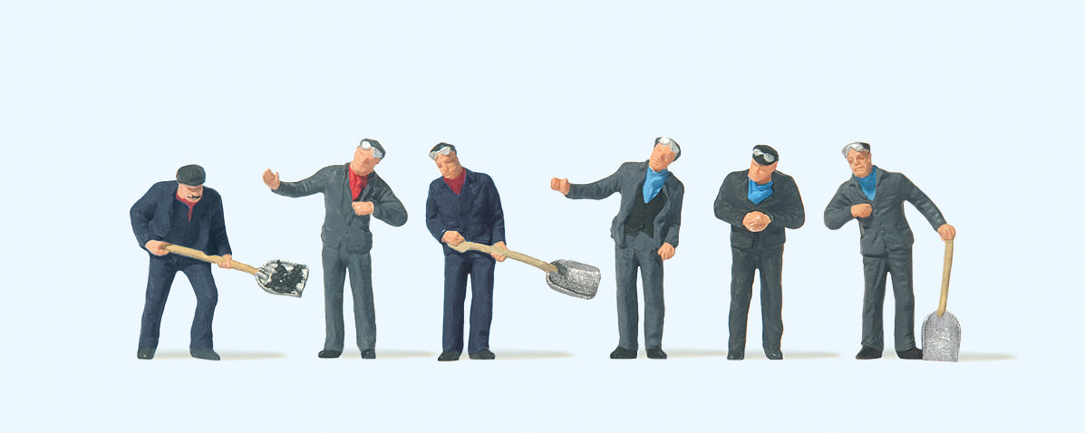 Preiser French Loco Drivers & Firemen (6) Exclusive Figure Set PR10788