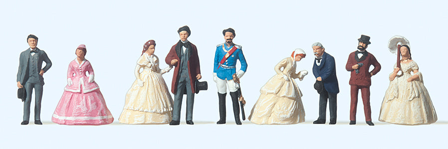 Preiser Ludwig II of Bavaria and Guests (9) Exclusive Figure Set PR12061