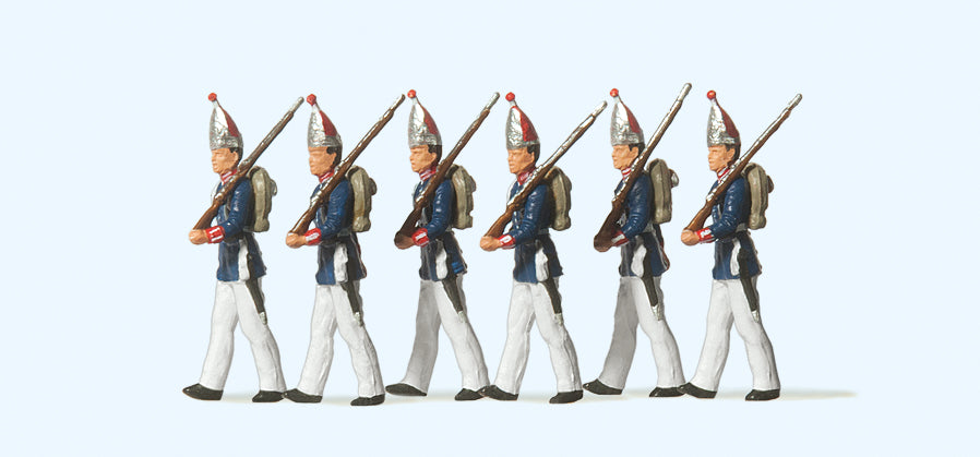 Preiser Guards Regiment on Foot Potsdam 1894(6) Exclusive Figure Set PR12189