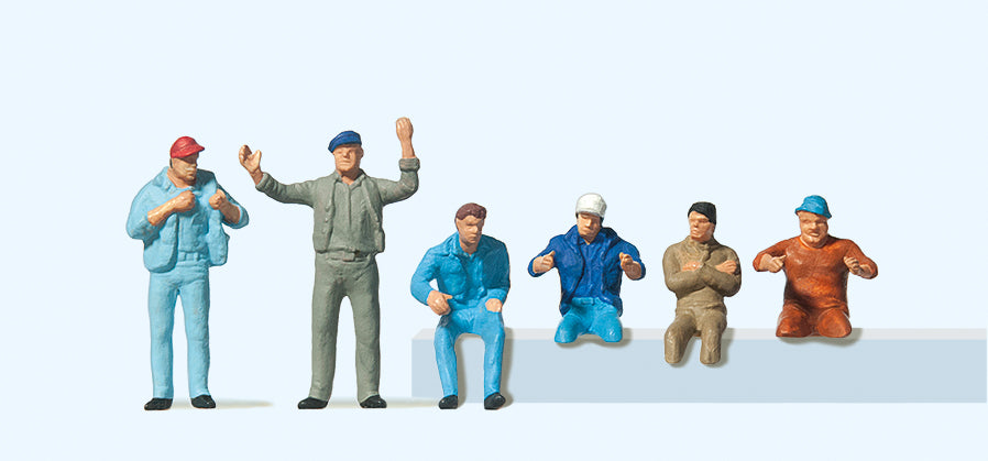 Preiser Truckers (6) Standard Figure Set PR14009