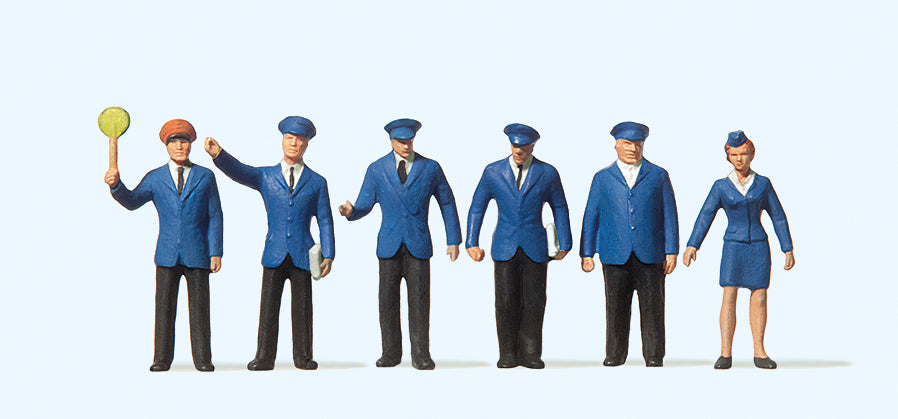 Preiser DB Railway Personnel (6) Standard Figure Set PR14011