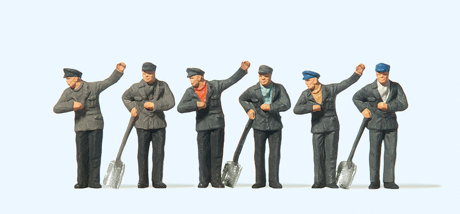 Preiser Steam Locomotive Crews (6) Standard Figure Set PR14014