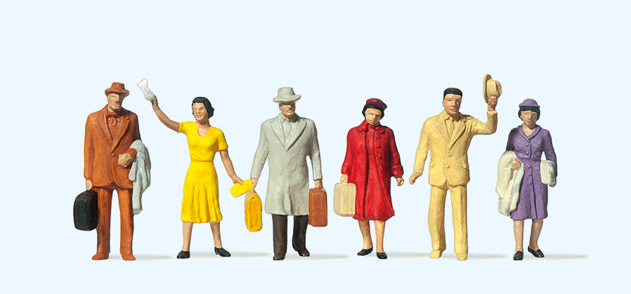 Preiser Passengers (6) Standard Figure Set PR14020