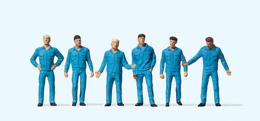 Preiser Mechanics (6) Standard Figure Set PR14031