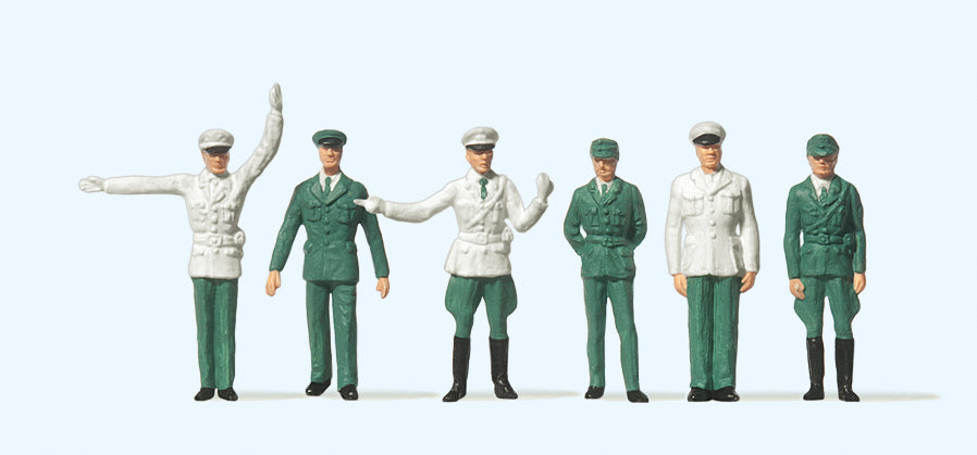 Preiser German Police (6) Standard Figure Set PR14146