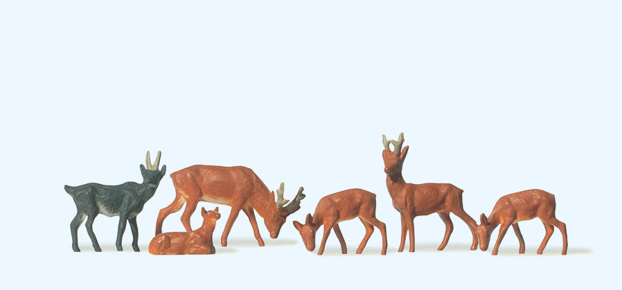 Preiser Reindeer (6) Standard Figure Set PR14178