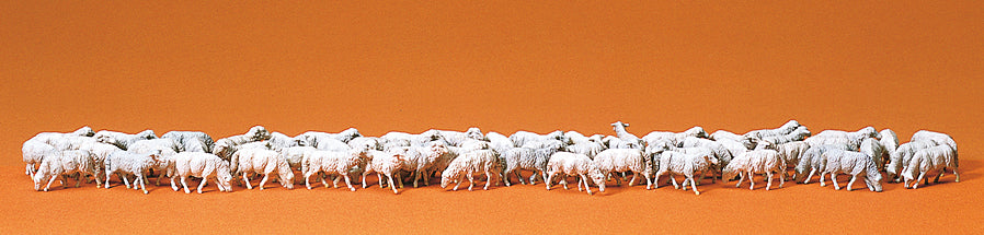 Preiser Sheep (60) Standard Figure Set PR14411