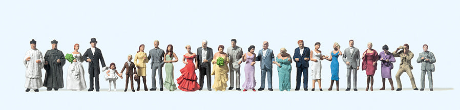 Preiser Wedding Figures (24) Standard Figure Set PR14415