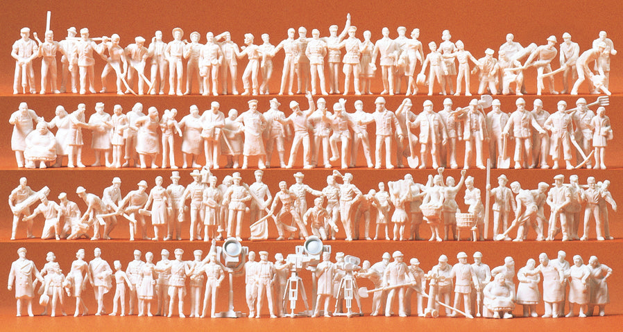 Preiser Workers (120) Unpainted Figures PR16326