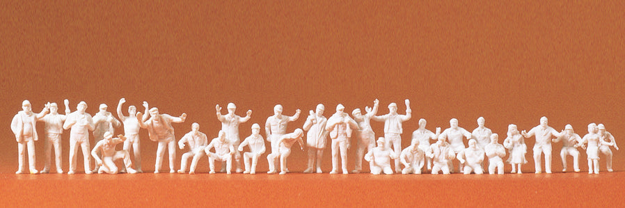 Preiser Truckers/Drivers (30) Unpainted Figures PR16335