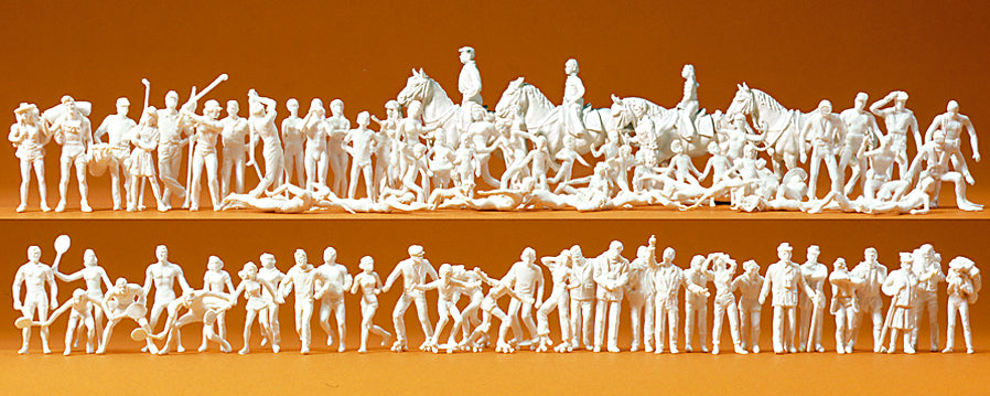Preiser Sport/Leisure (80) Unpainted Figures PR16346