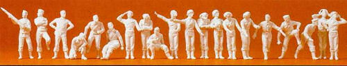 Preiser German Reich 1939-45 Tank Crews (20) Kit PR16515