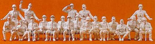 Preiser German Reich 1939-45 Panzer Grenadiers (20) Kit PR16520