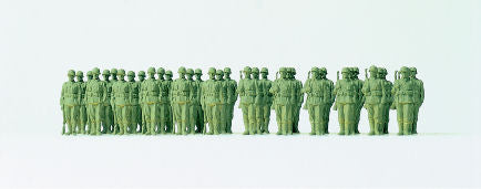Preiser German Reich 1939-45 Infantry Riflemen Lined Up (36) Kit PR16573