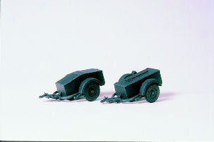Preiser German Reich 1939-45 Ammunition/Tool Trailers (2) Kit PR16574