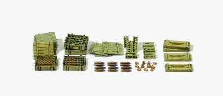 Preiser German Reich Ammunition/Crates for Light Field Howitzer Kit PR16603