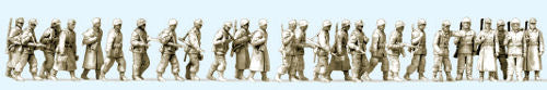 Preiser German Reich 1944-45 Infantry Walking Winter (26) Kit PR16609