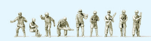 Preiser German Reich 1941-43 Africa Corps Gunners (9) Kit PR16618