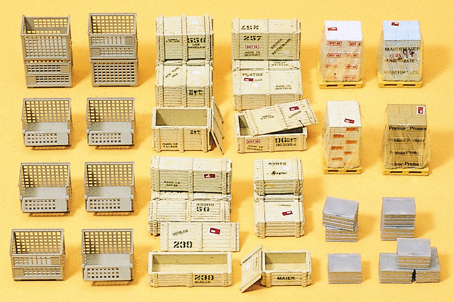 Preiser Pallets/Crates/Totes Kit PR17110